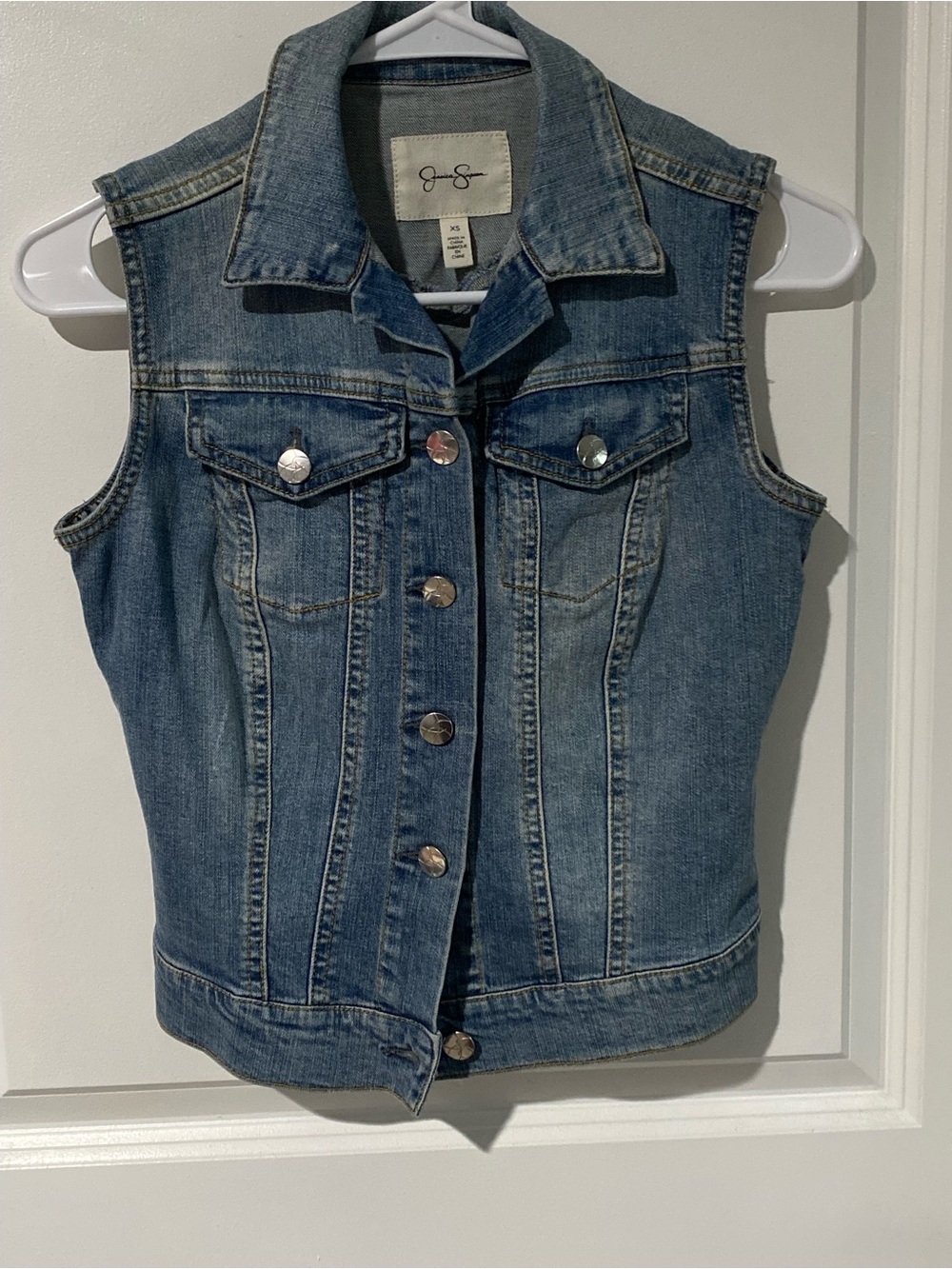 Jessica Simpson Light Blue Denim Vest